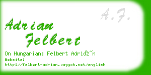 adrian felbert business card